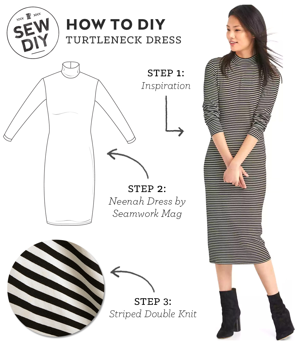 DIY Outfit – Turtleneck Dress — Sew DIY